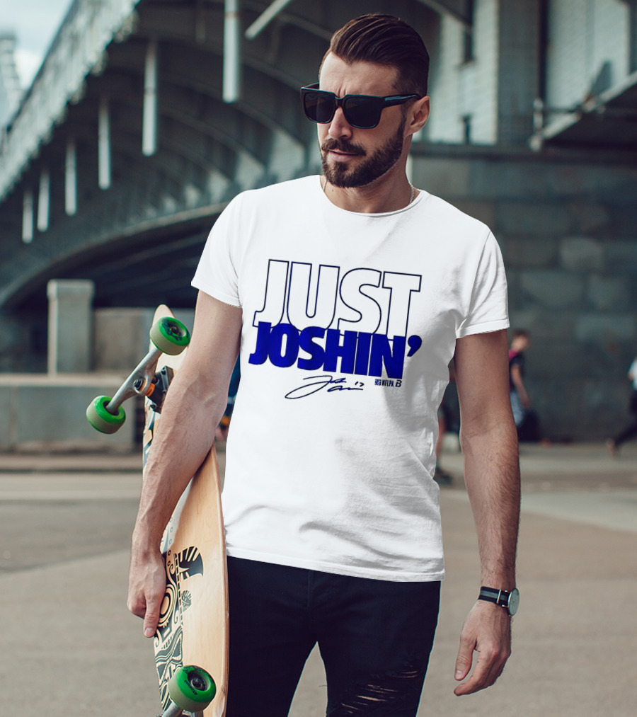 Just Joshin Josh Allen Signature Buffalo Football T-Shirt
