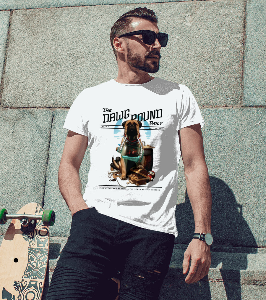 The Dawg Pound Daily Cleveland Browns Vs Tampa Bay Buccaneers Sept 2023 T-Shirt