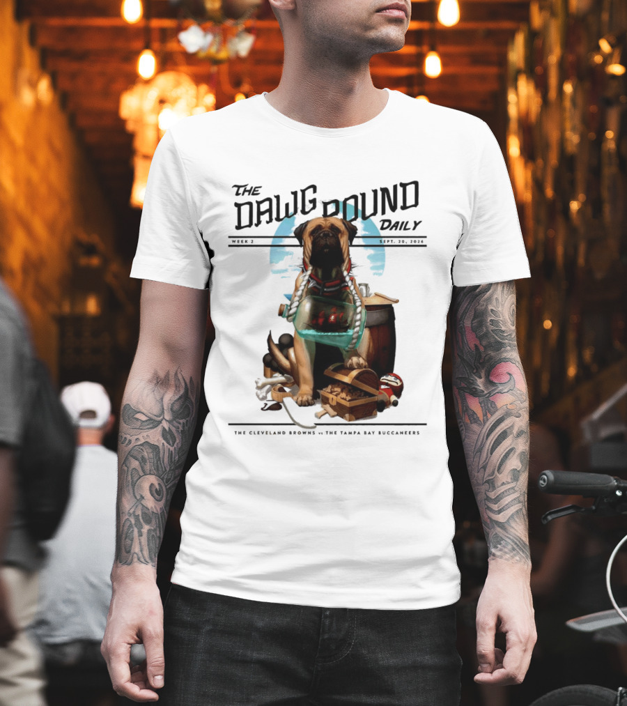 The Dawg Pound Daily Cleveland Browns Vs Tampa Bay Buccaneers Sept 2023 T-Shirt