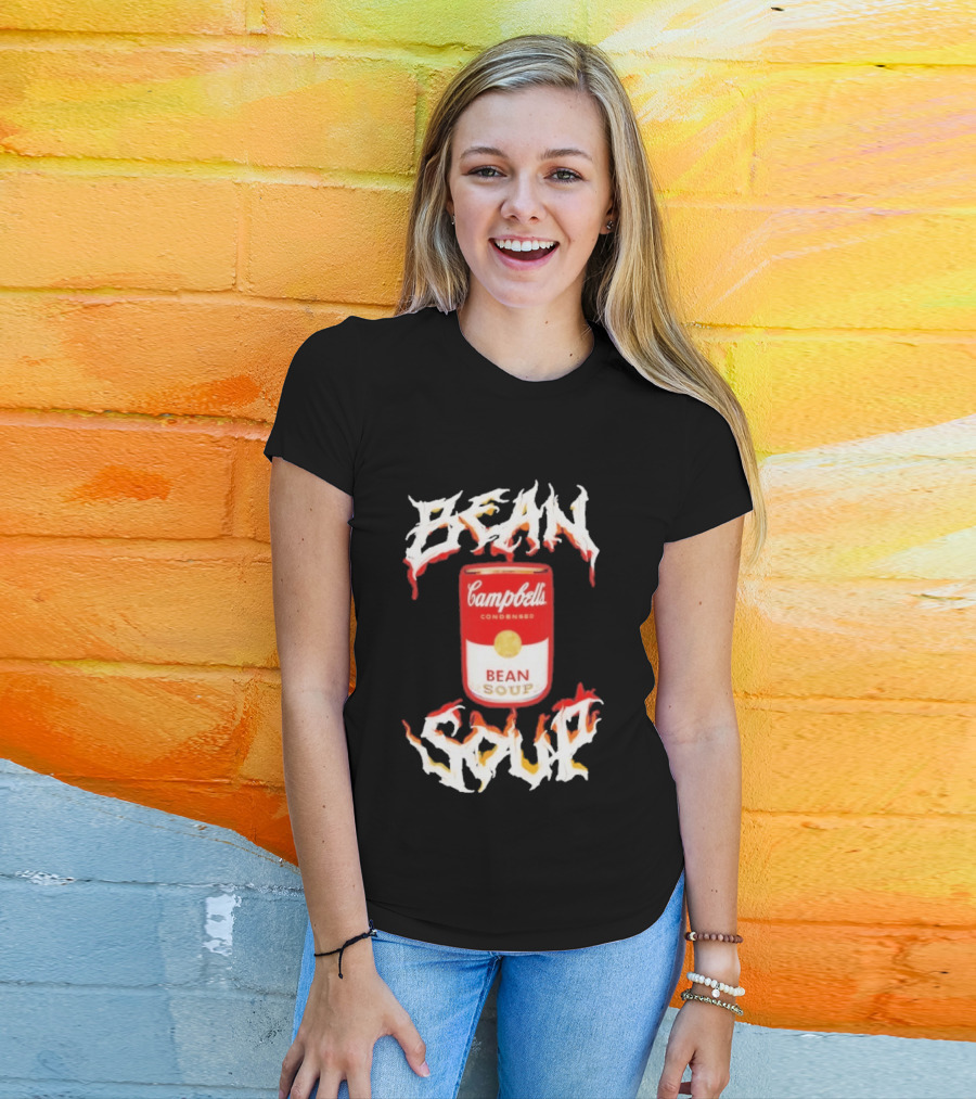 Campbell's Condensed Bean Soup Can With Flame T-Shirt