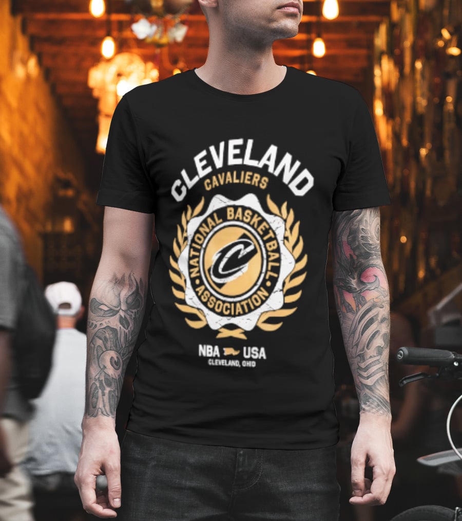 Cleveland Cavaliers National Basketball Association Laurel Crest NBA USA 2026 T-Shirt