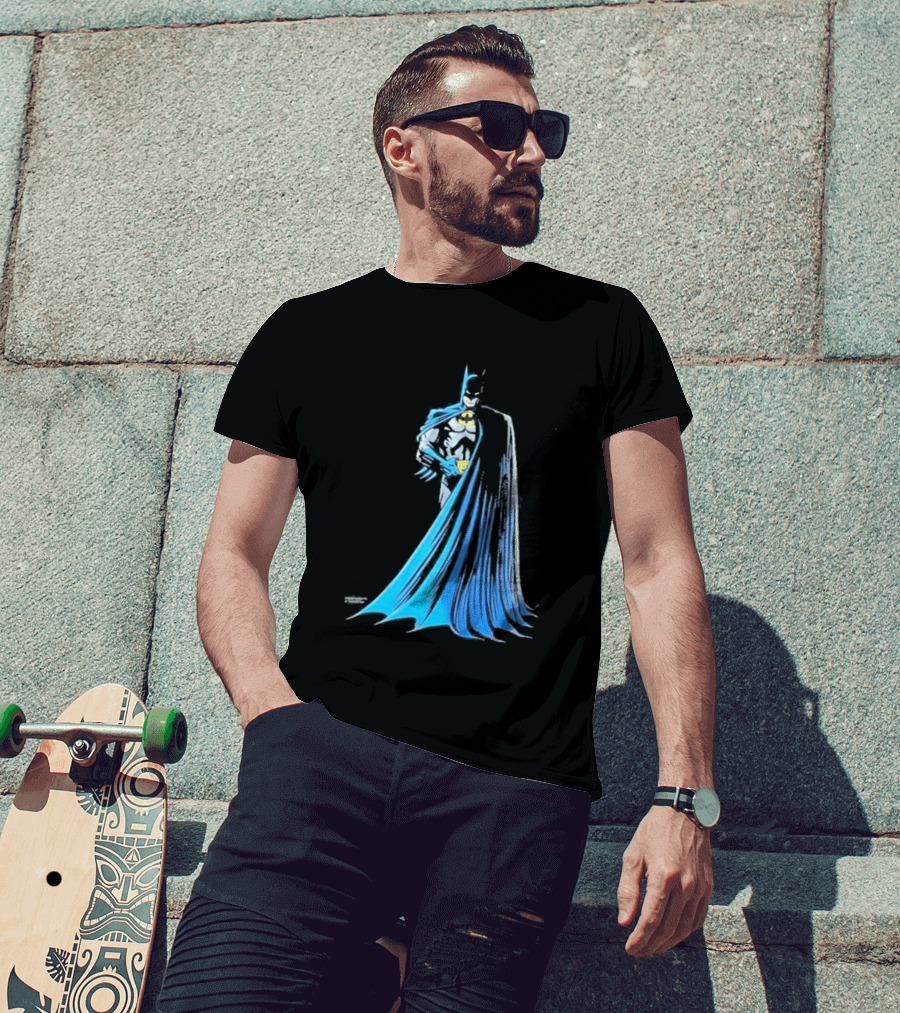 IShowSpeed 1989 Batman DC Comics Blue And Grey Cape T-Shirt