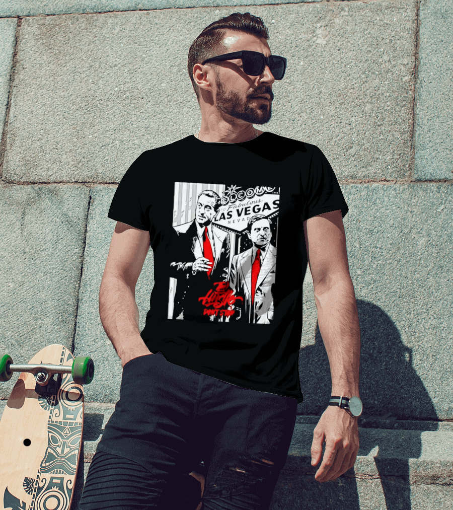 Las Vegas Casino Mobsters Red Tie T-Shirt