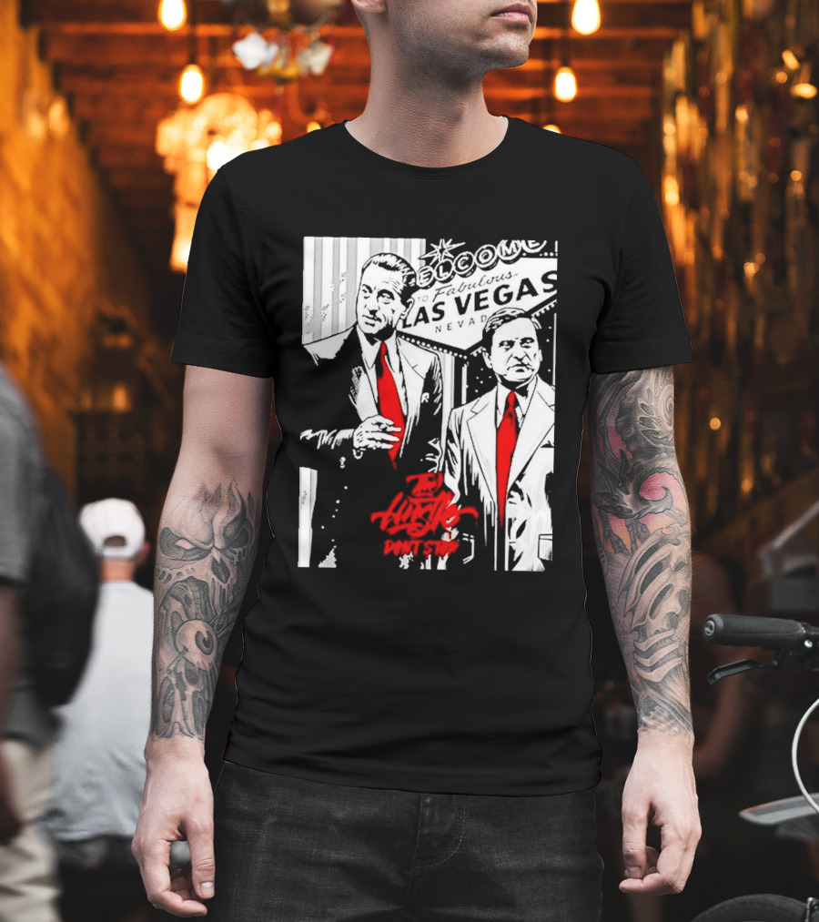 Las Vegas Casino Mobsters Red Tie T-Shirt
