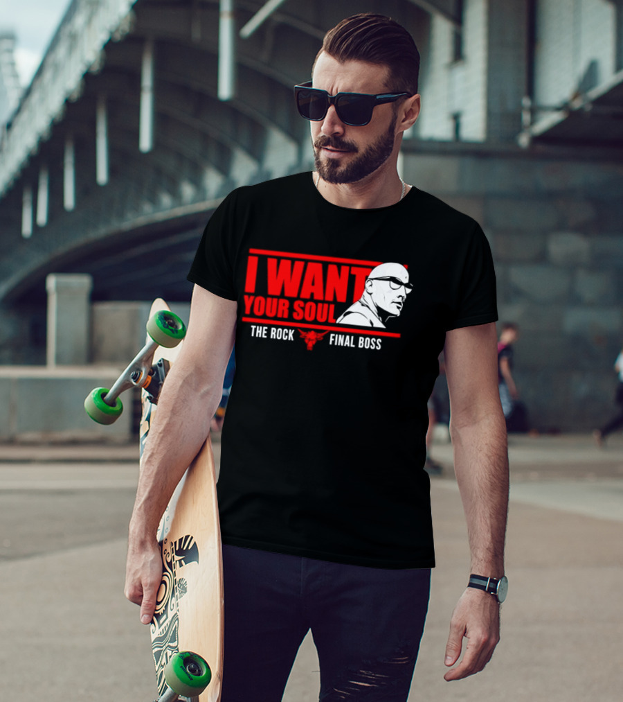 I Want Your Soul The Rock Final Boss Brahma Bull T-Shirt