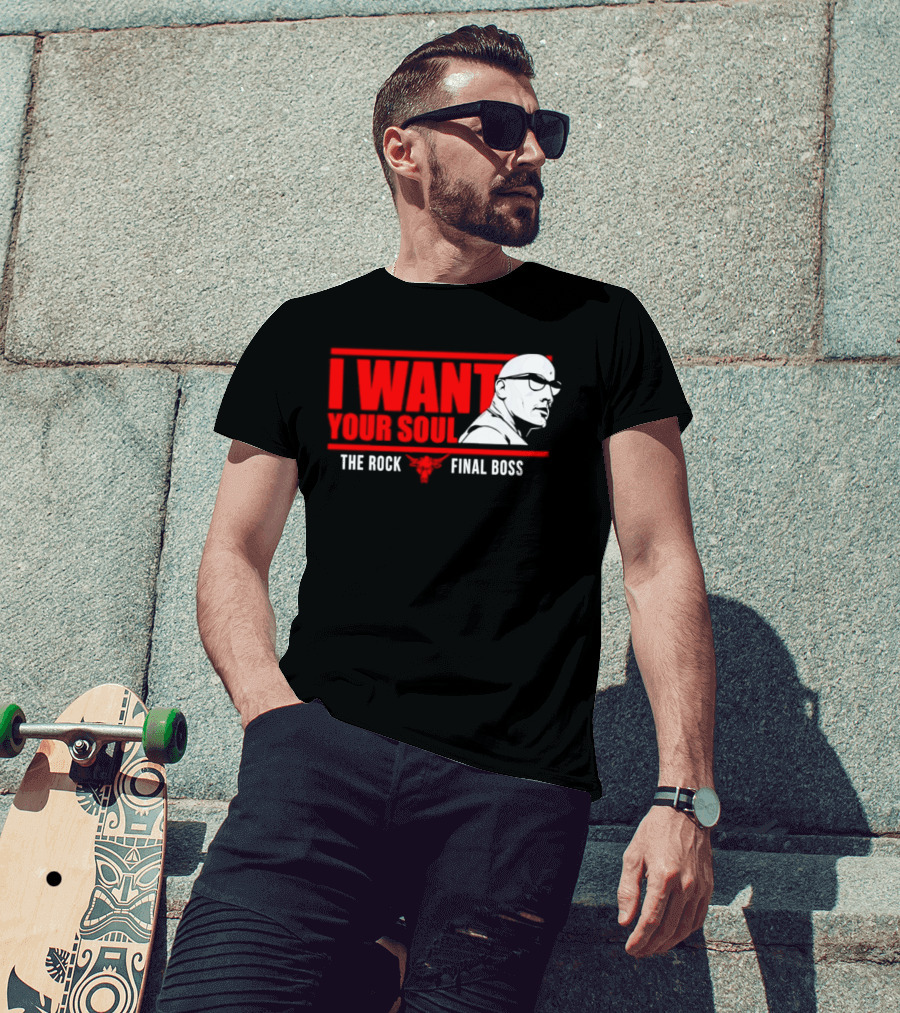 I Want Your Soul The Rock Final Boss Brahma Bull T-Shirt