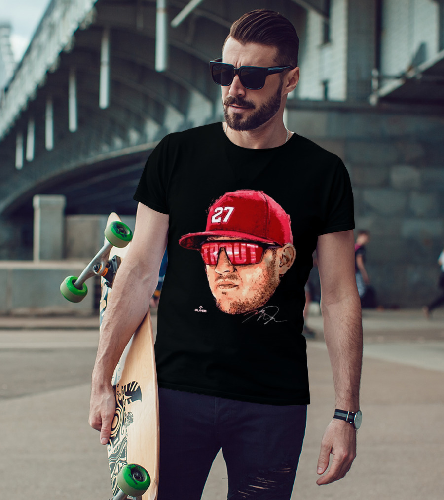 Mike Trout Los Angeles 27 Hat Reflective Sunglasses T-Shirt
