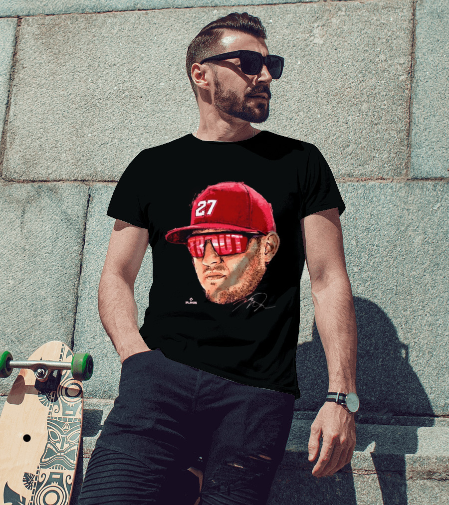 Mike Trout Los Angeles 27 Hat Reflective Sunglasses T-Shirt