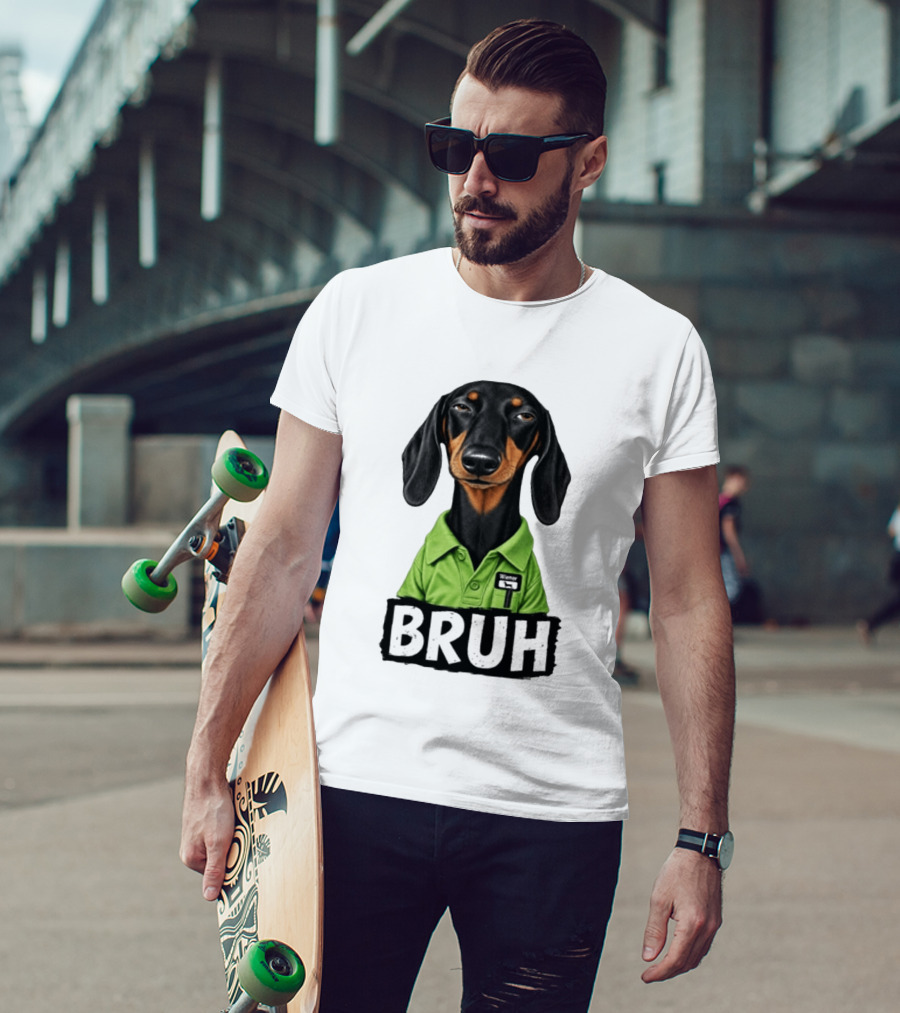 Dachshund Wiener Bruh Funny Dog Meme T-Shirt
