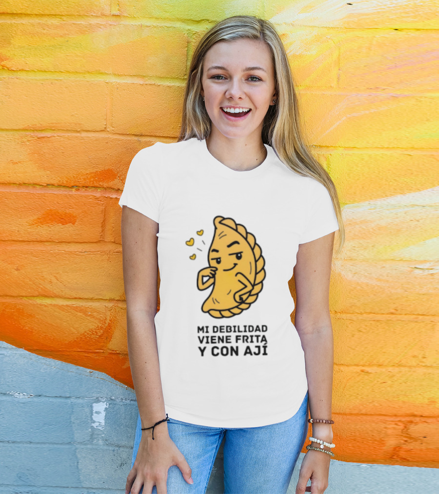 Mi Debilidad Viene Frita Y Con Ají Empanada Humorístico T-Shirt