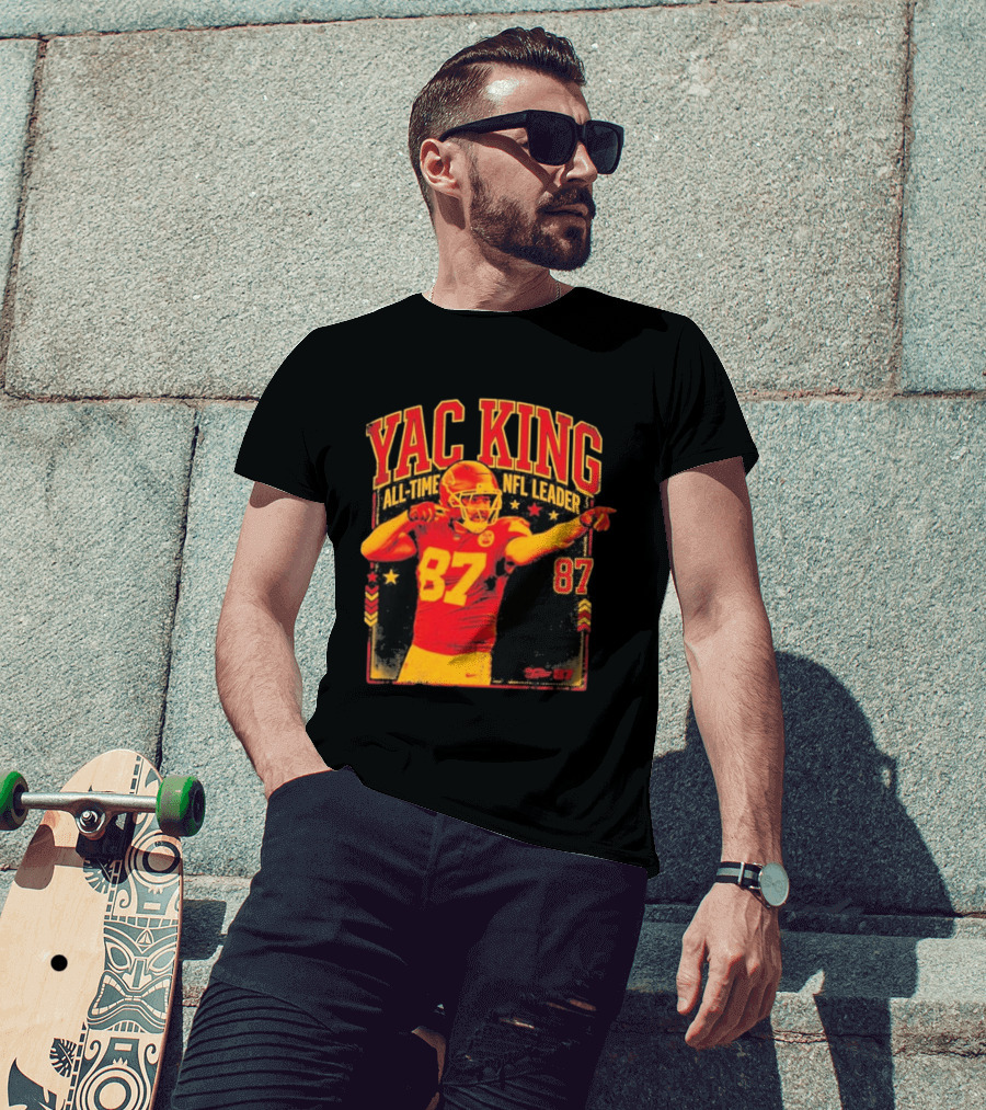 YAC King #87 All Time NFL Leader T-Shirt