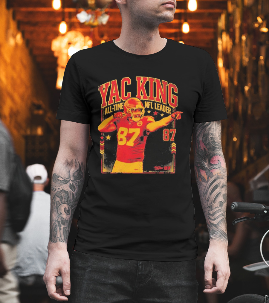 YAC King #87 All Time NFL Leader T-Shirt