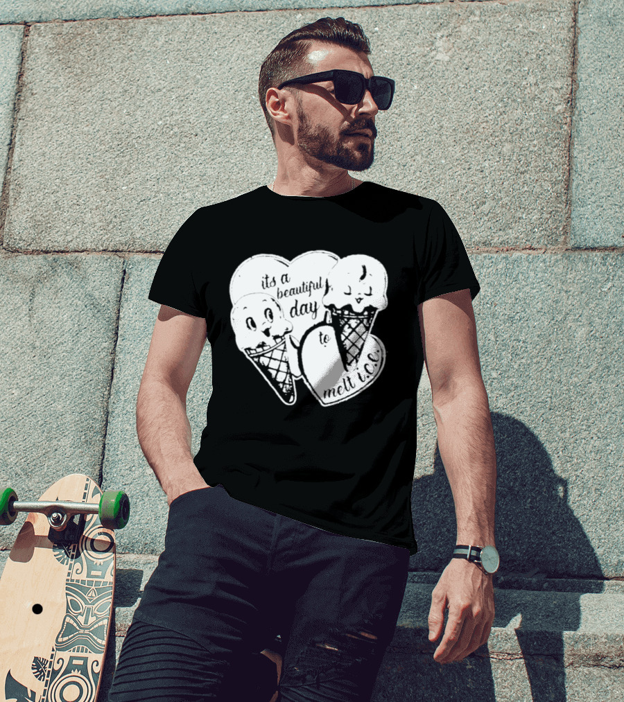 Ice Cream Cones Summer Melt Happy Day T-Shirt