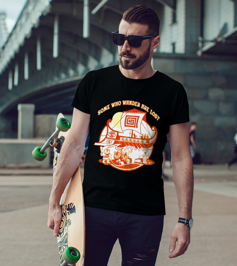 Some Who Wander Are Lost Greek Mythology Odyssey Ship T-Shirt