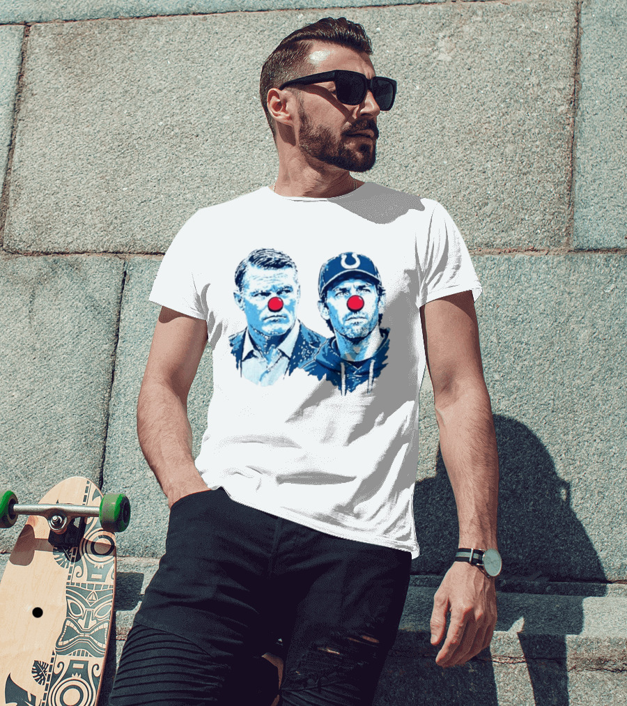 Chris Ballard Shane Steichen Clown Red Nose Football Colts T-Shirt