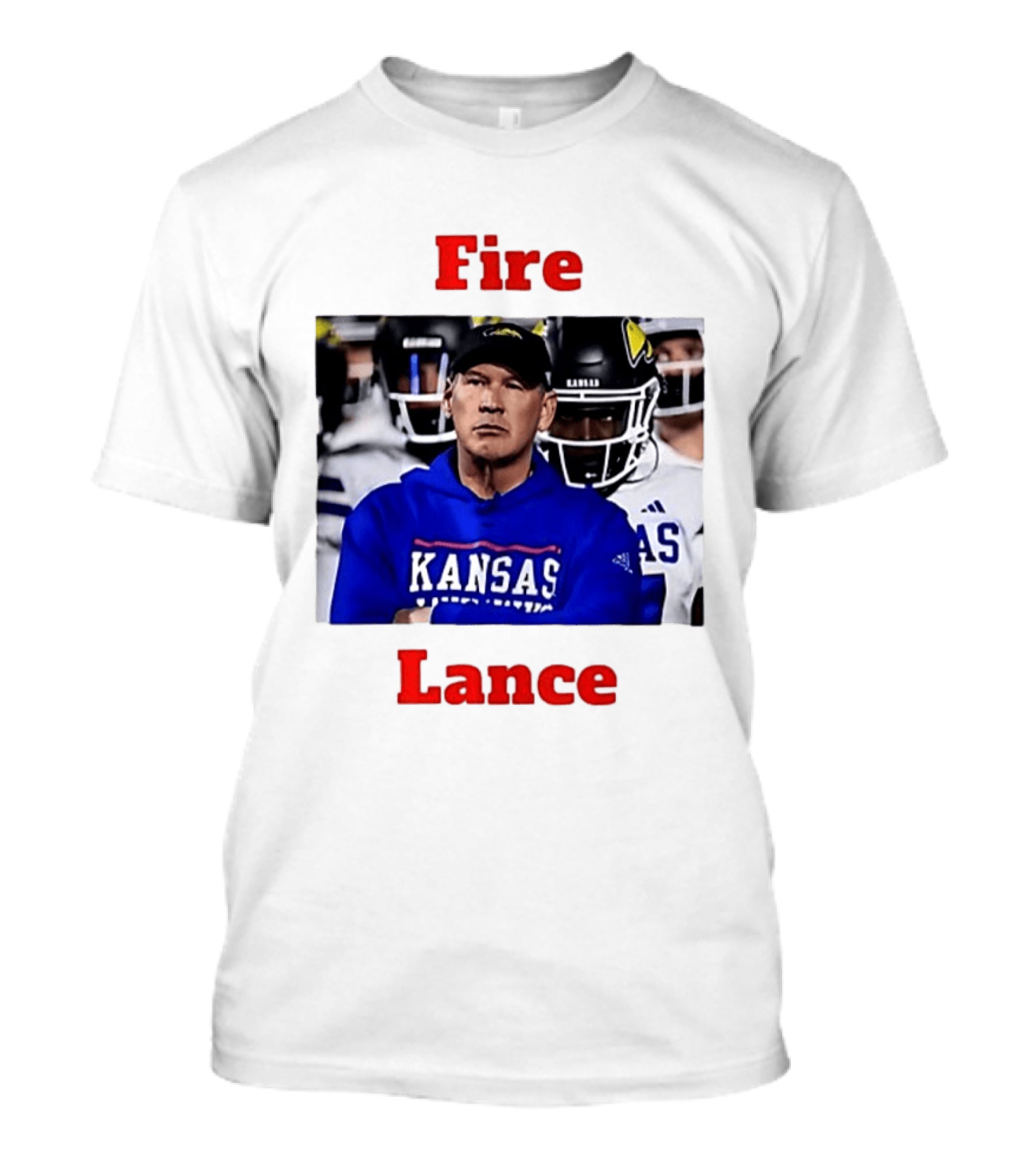 Fire Lance Kansas Jayhawks Football Coach Kansas T-Shirt