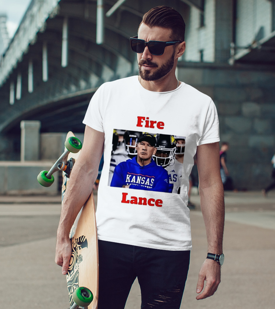 Fire Lance Kansas Jayhawks Football Coach Kansas T-Shirt