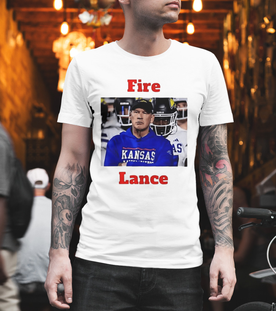 Fire Lance Kansas Jayhawks Football Coach Kansas T-Shirt