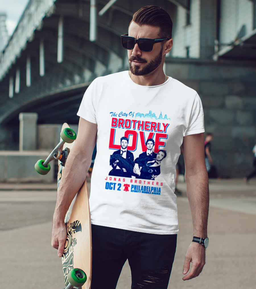 Jonas Brothers The City Of Brotherly Love Philadelphia Oct 7 Xfinity Live Arena T-Shirt