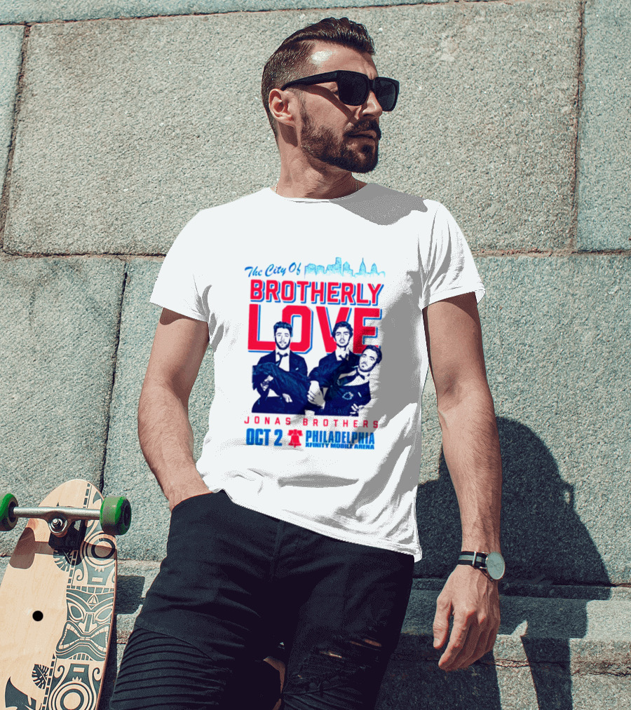 Jonas Brothers The City Of Brotherly Love Philadelphia Oct 7 Xfinity Live Arena T-Shirt