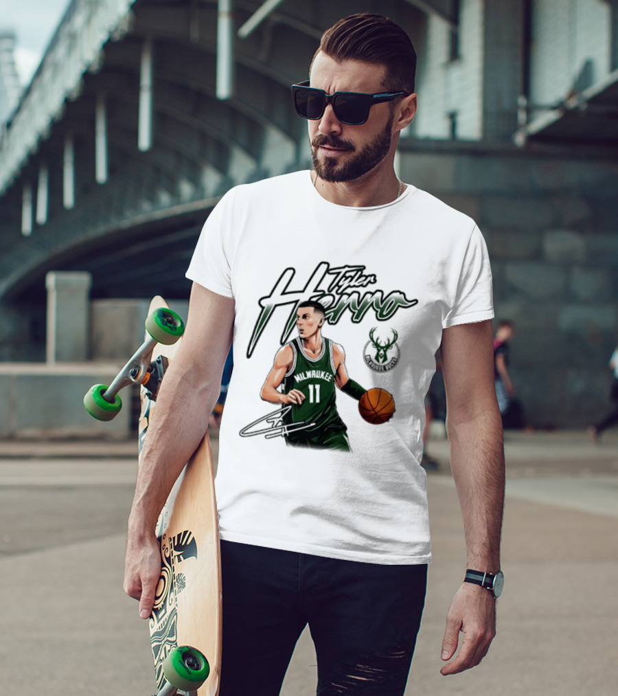 Tyler Herro Milwaukee Bucks Number 11 Basketball Player T-Shirt