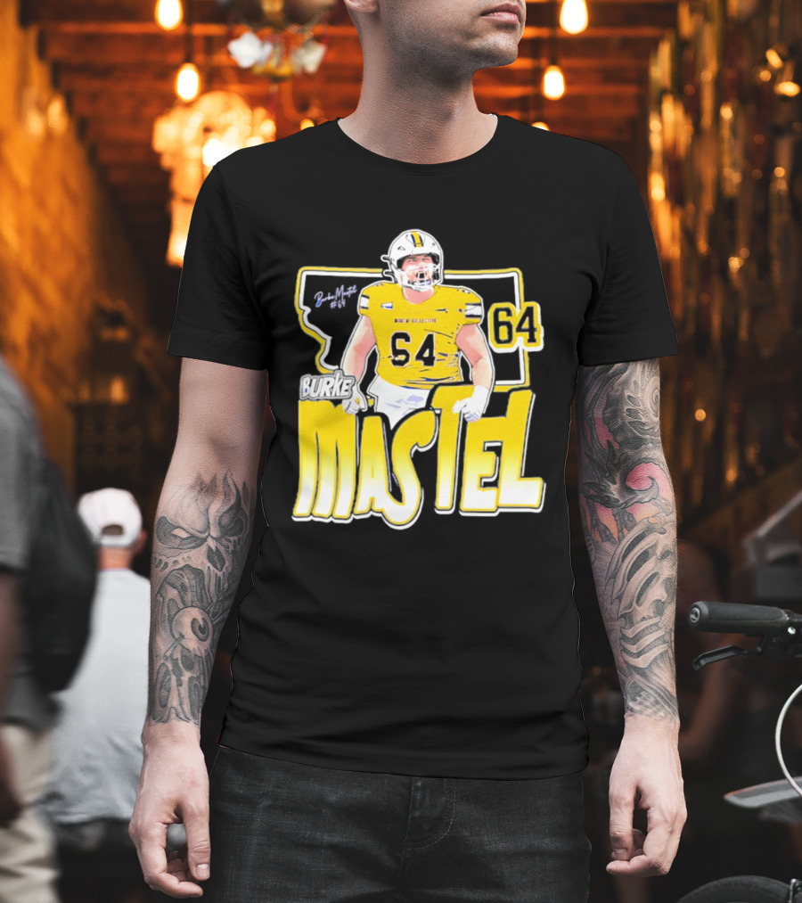 Burke Mastel 2026 Montana State Bobcats Player 64 Caricature T-Shirt
