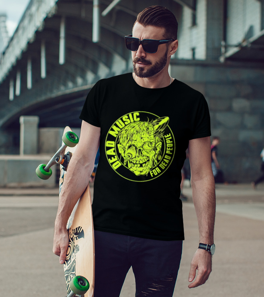 Zombie Vinyl Record Dead Music For Dead People T-Shirt