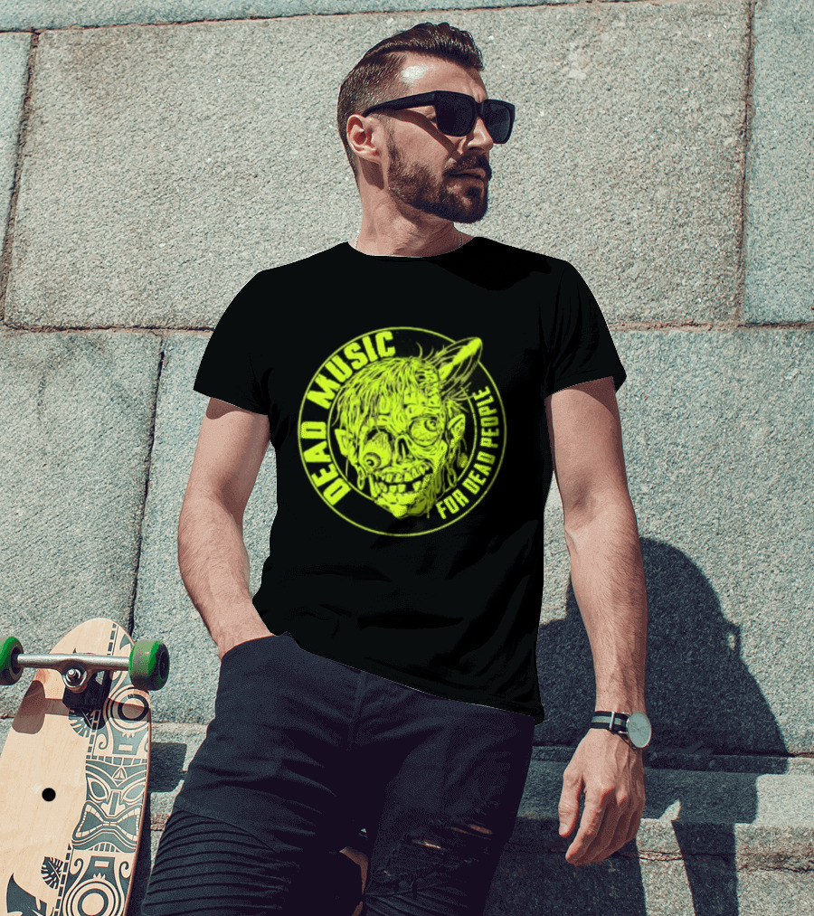 Zombie Vinyl Record Dead Music For Dead People T-Shirt
