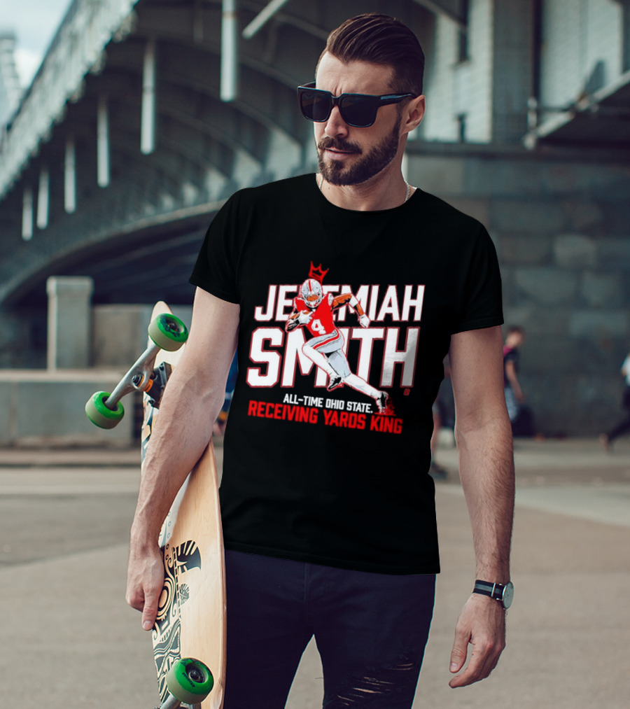 Jeremiah Smith All Time Ohio State Receiving Yards King Football Glory T-Shirt