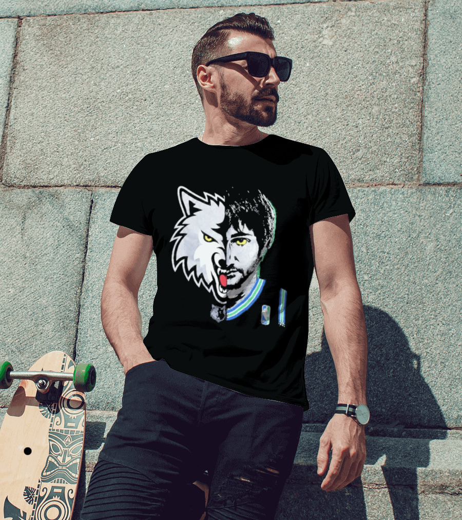 Majestic Ricky Rubio Minnesota Timberwolves NBA Game Face T-Shirt