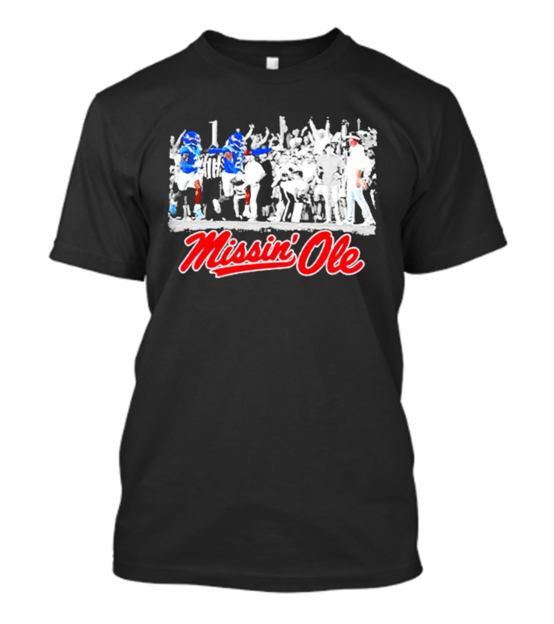 Missin Ole Miss Football Sideline Game Day Enthusiasts T-Shirt