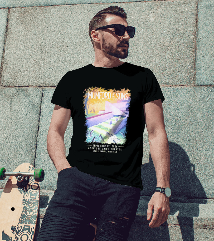 Mumford And Sons Acrisure Amphitheater September 22 2026 Grand Rapids MI Concert Event T-Shirt