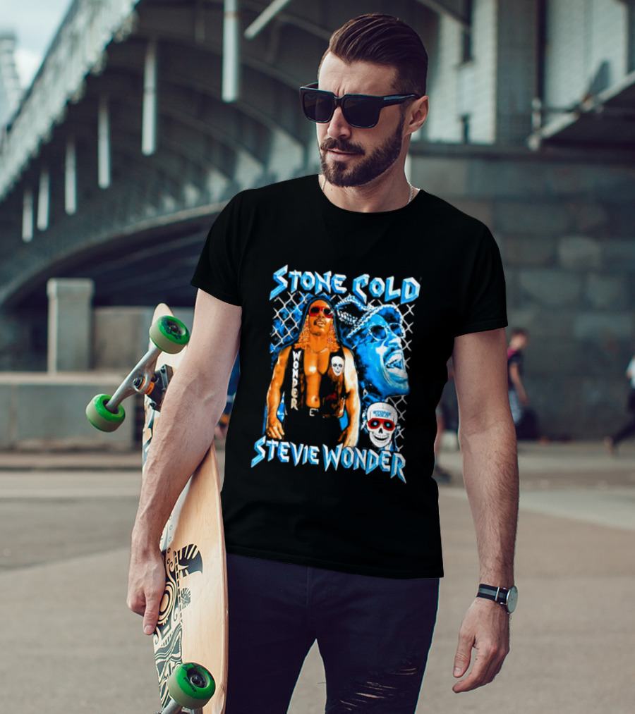 Stone Cold Stevie Wonder Iconic Mashup Legend T-Shirt
