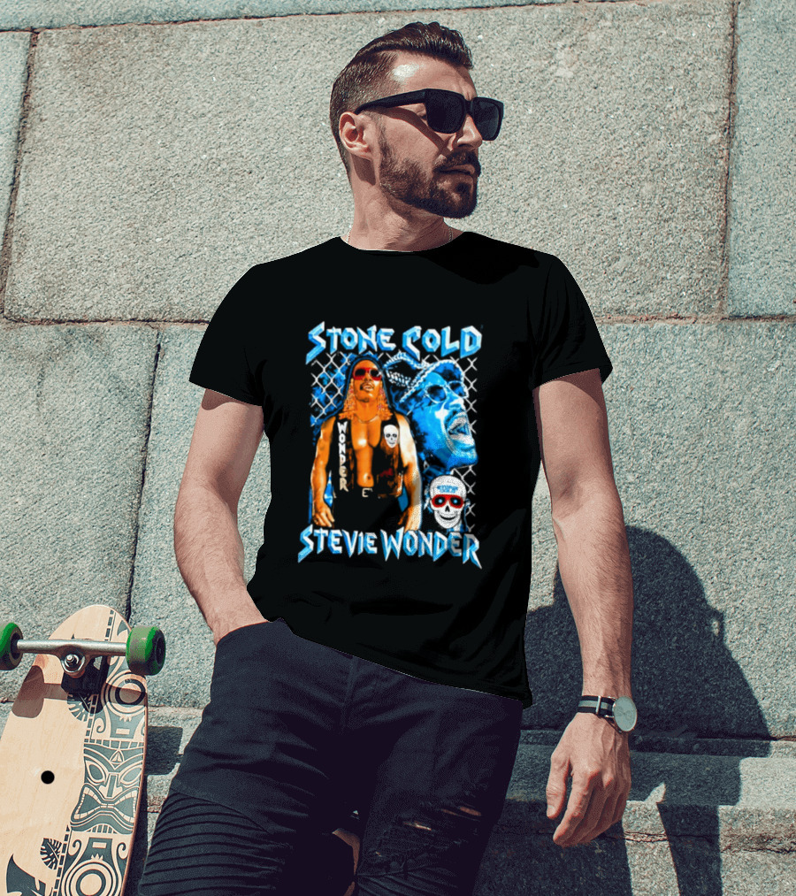 Stone Cold Stevie Wonder Iconic Mashup Legend T-Shirt