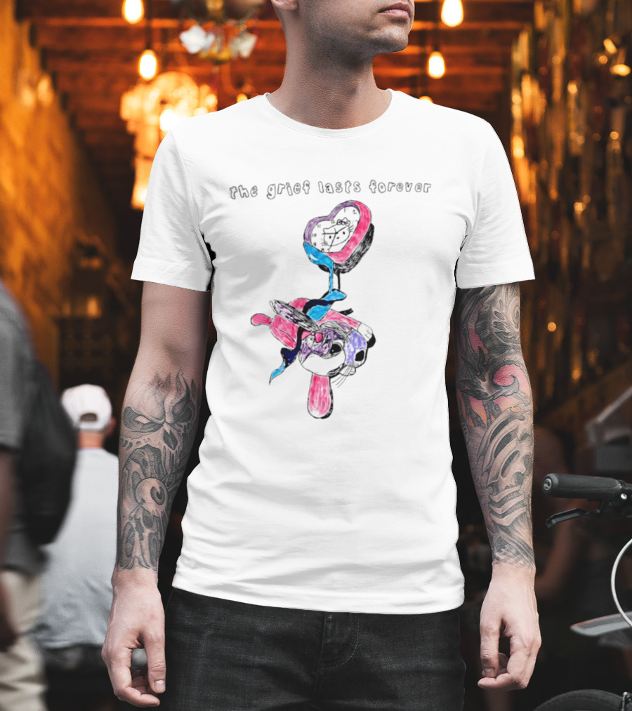 The Grief Lasts Forever Heart Bunny T-Shirt