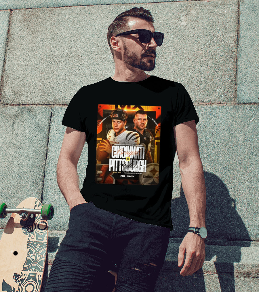 Cincinnati Bengals Vs Pittsburgh Steelers Domingo 27 De Septiembre Acrisure Stadium Fox Sports T-Shirt
