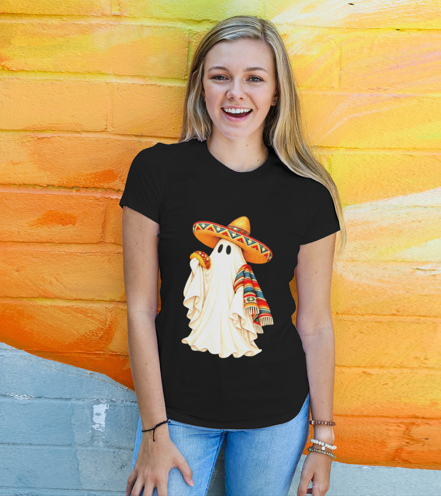 Me Ghosta Tacos Halloween Sombrero Ghost 2026 T-Shirt