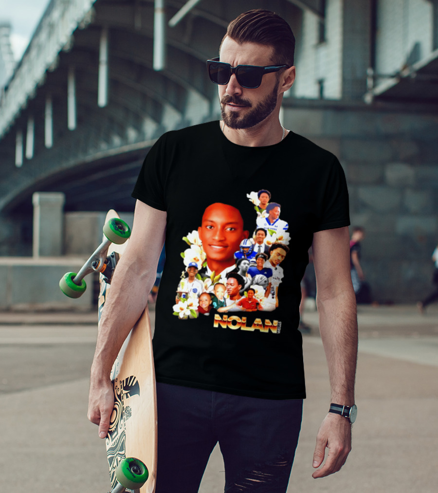 Justice For Nolan Wells 2026 Memorial Collage T-Shirt