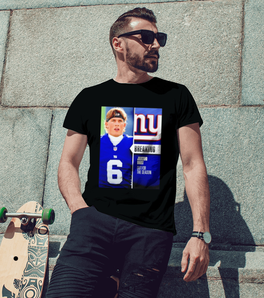 New York Giants Jaxson Dart Breaking Out For The Season T-Shirt