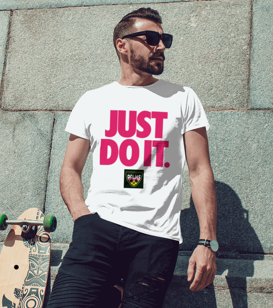 California Palms Just Do It Pink T-Shirt