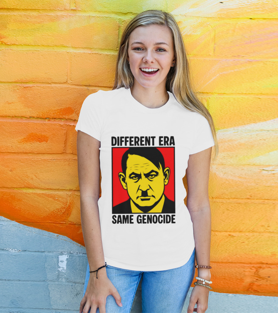 Different Era Same Genocide Protest Activism Iconic Political Commentary T-Shirt
