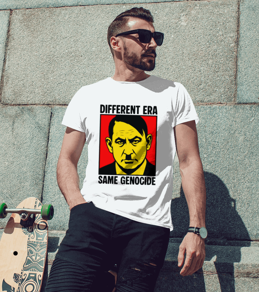 Different Era Same Genocide Protest Activism Iconic Political Commentary T-Shirt