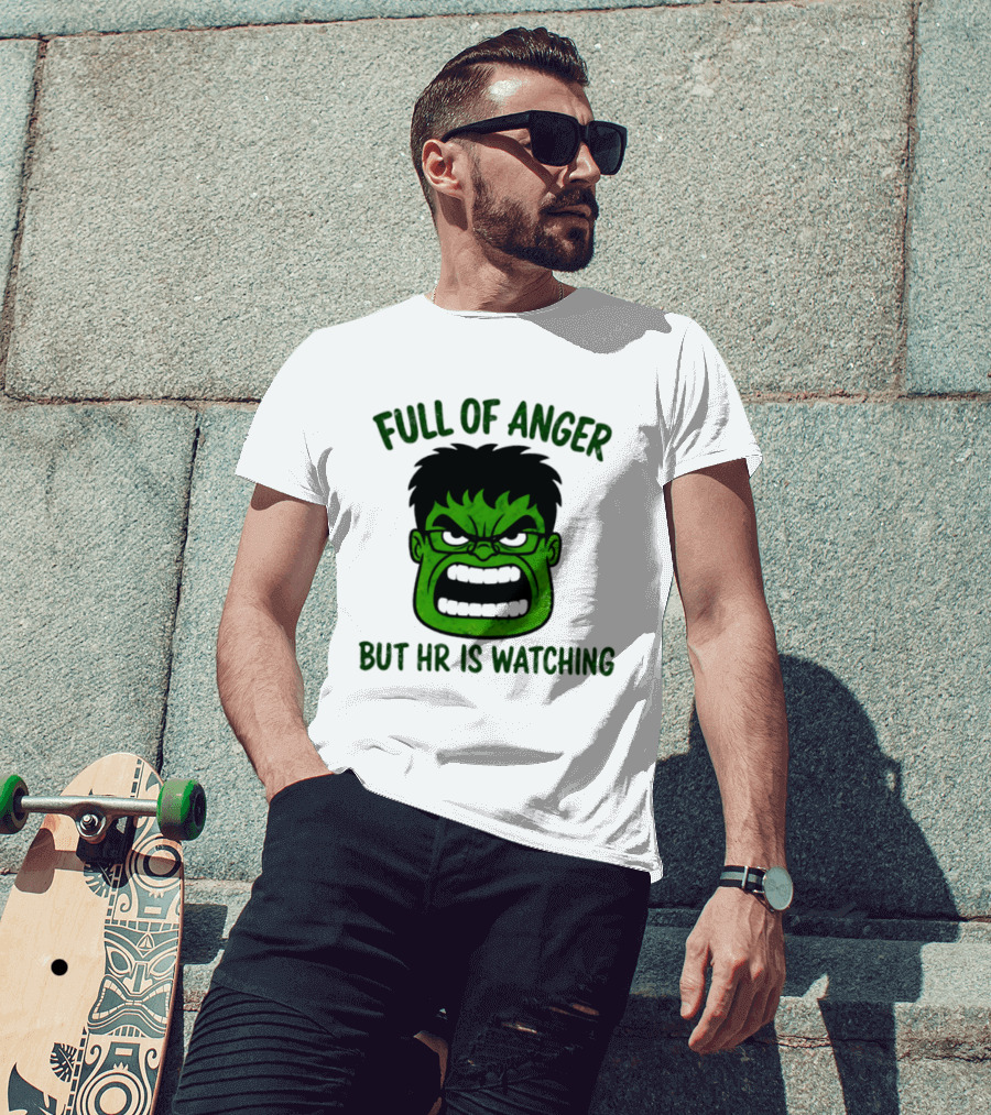 Full Of Anger HR Is Ing Hulk Swag Head T-Shirt