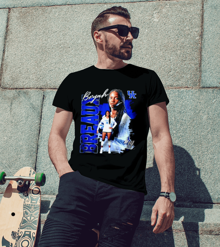 Bryah Breaux 14 Kentucky Wildcats Volleyball UK T-Shirt