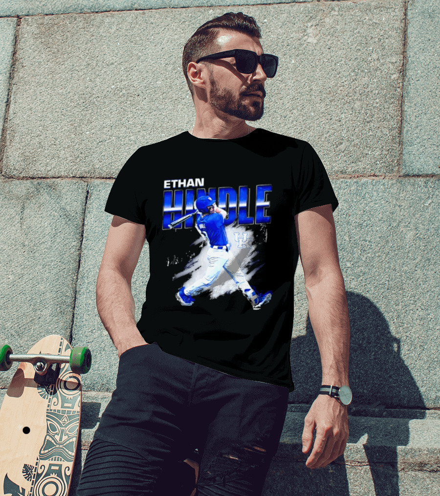 Ethan Hindle Kentucky Wildcats NCAA Baseball Player UK T-Shirt