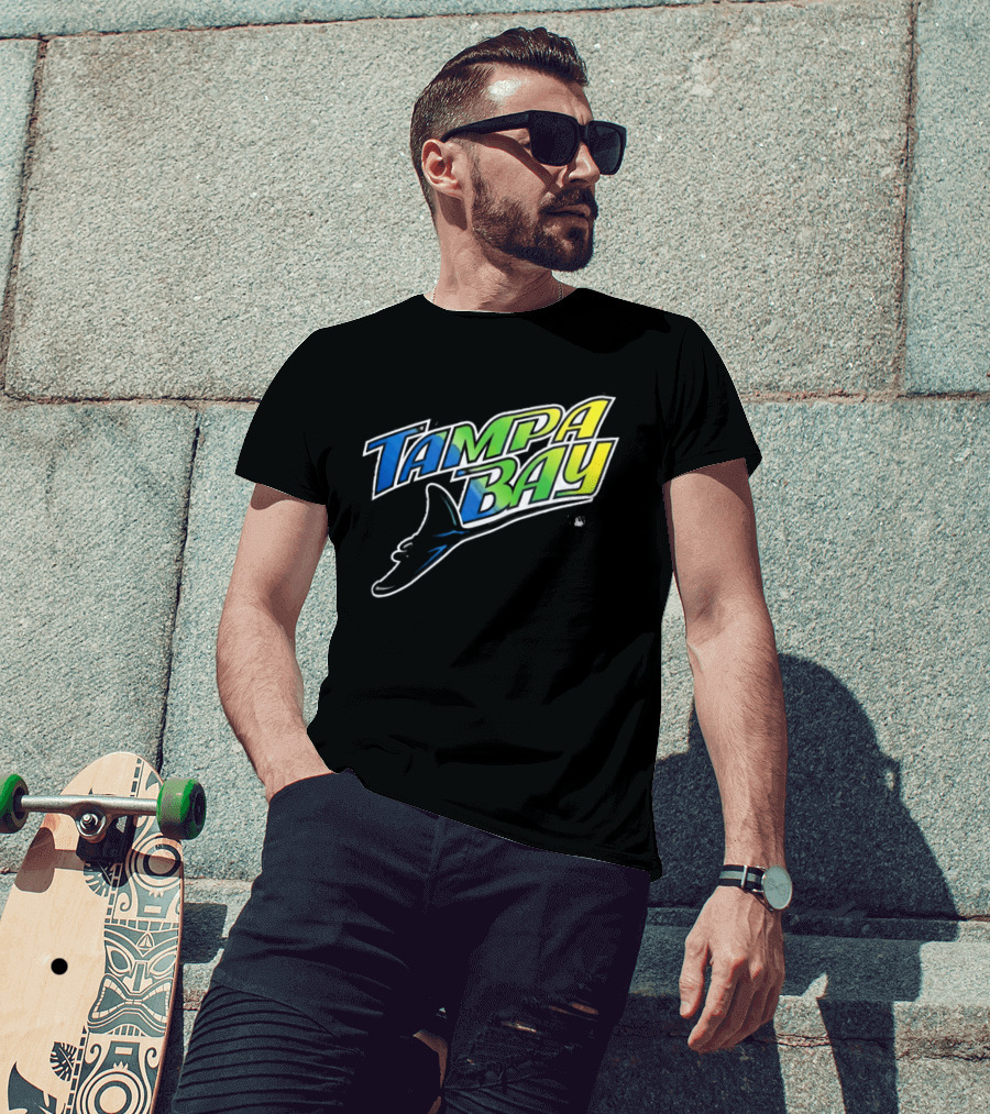 Tampa Bay Rays 2026 Classic Vibrant Logo With Manta Ray Element T-Shirt