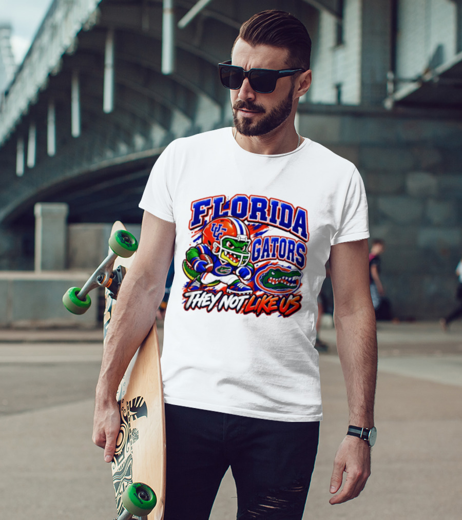 Florida Gators NCAA Football Fierce Gator They Not Like Us T-Shirt