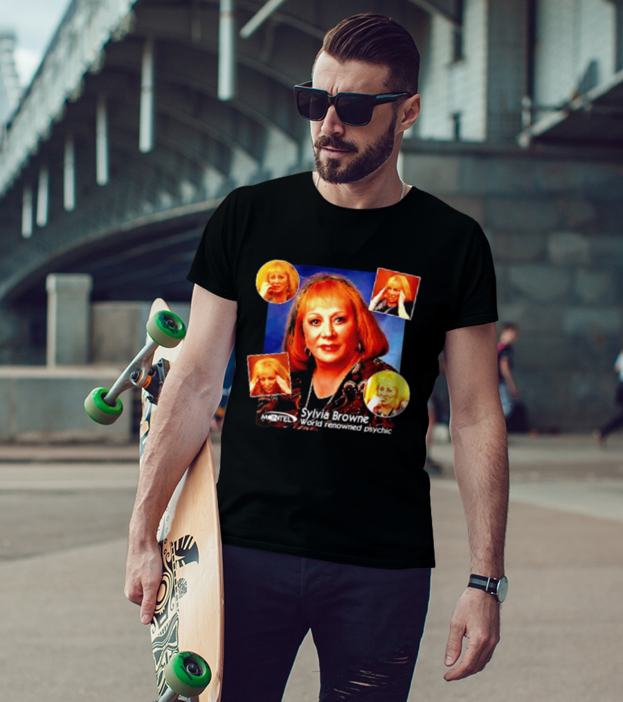 Sylvia Browne Montel World Renowned Psychic Medium Iconic Portraits T-Shirt