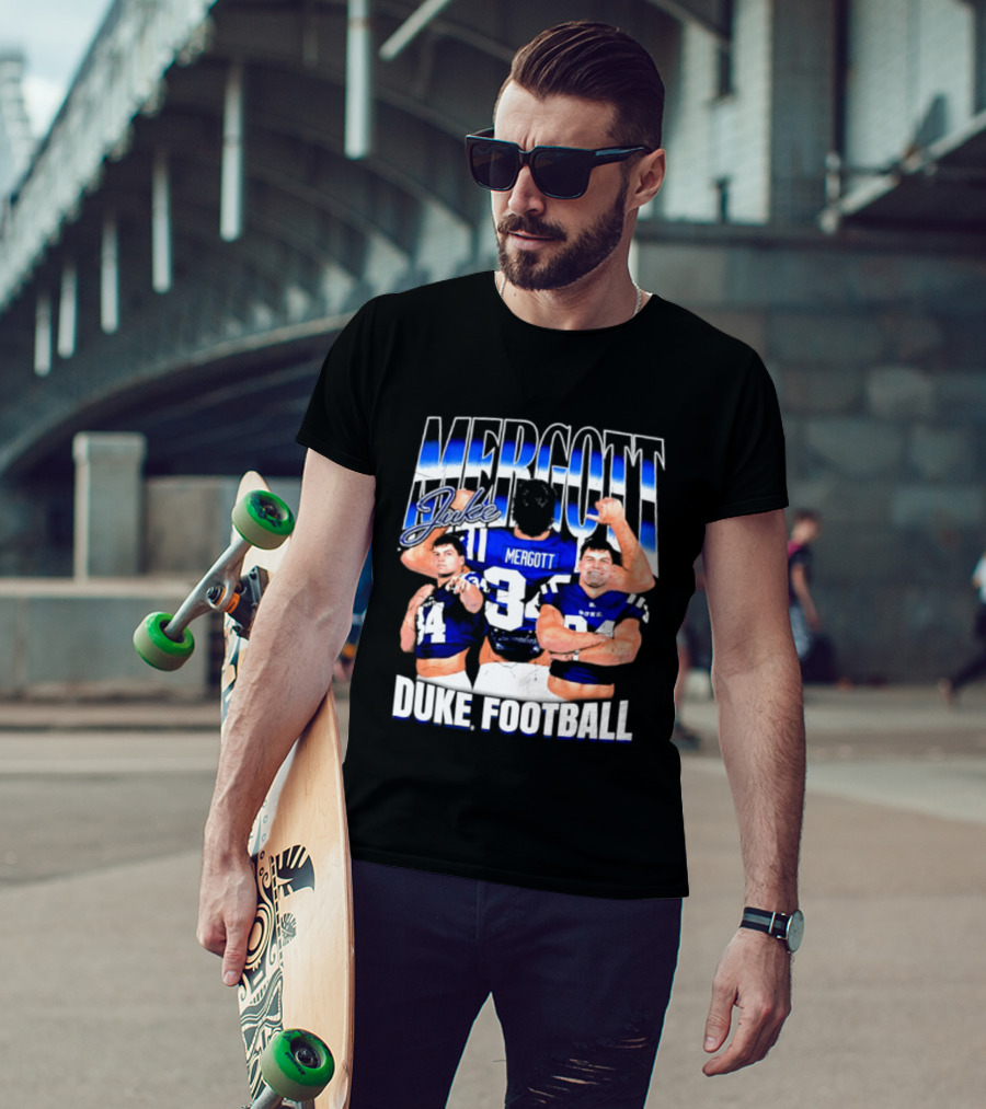 Duke Blue Devils Football Luke Mergott NCAA Player T-Shirt