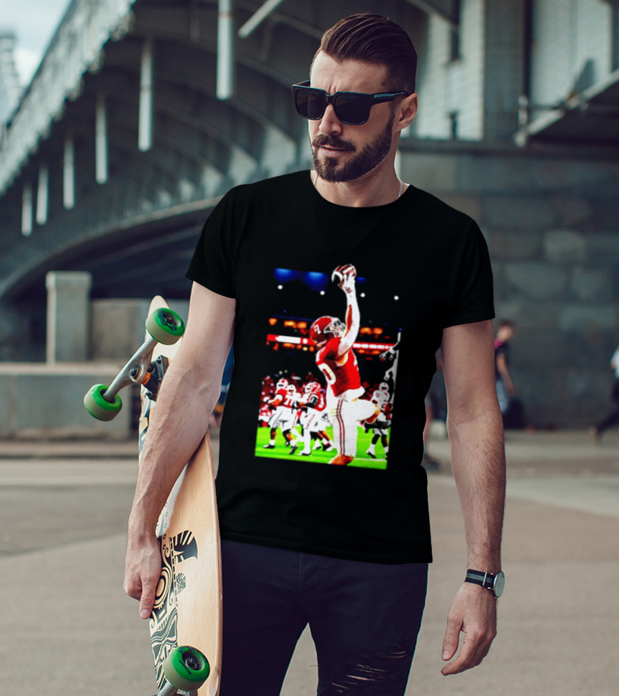 Alabama Crimson Tide Josh Ford One Handed Football Catch T-Shirt